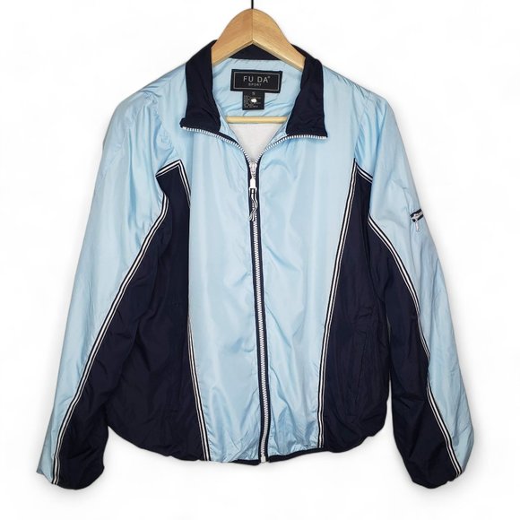 FUDA Women’s Color Panel Cotton Lined Windbreaker Jacket S - Picture 1 of 5
